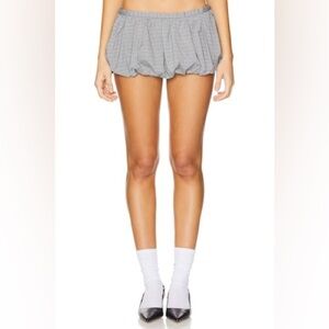 Lioness Un Tutu Mini Skort in Onyx Gingham (Medium)
